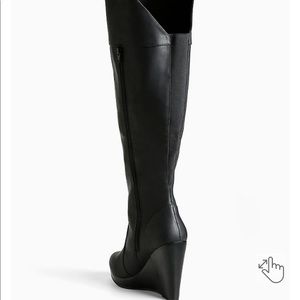 OVER THE KNEE WEDGE BOOTS (WIDE WIDTH & WIDE CALF)